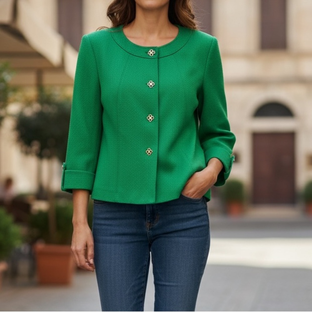 Tahari ASL St. Patrick’s Blazer